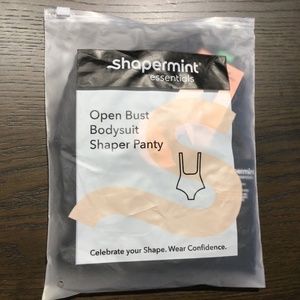 New Large Shapermint Essential Open Bodysuit Shaper Panty with Tags